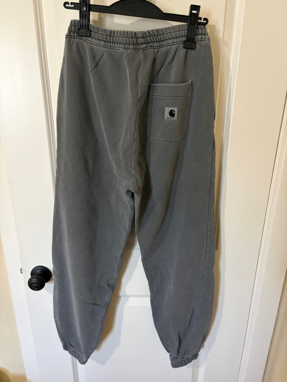 Carhartt Men's Gray Elastic Cuff Cargo Joggers